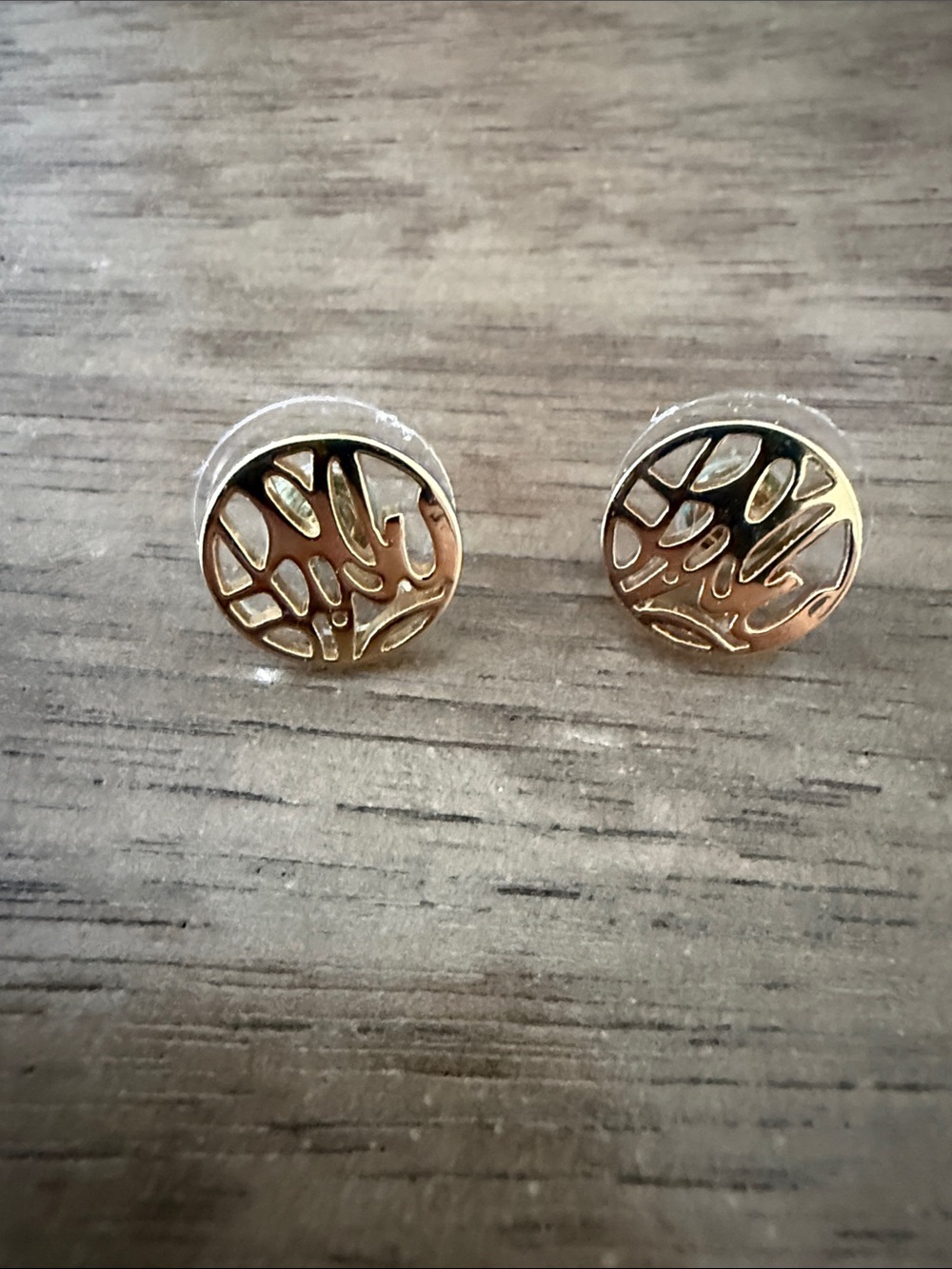 Lilly Pulitzer Gold Tree of Life Cutout Stud Earrings